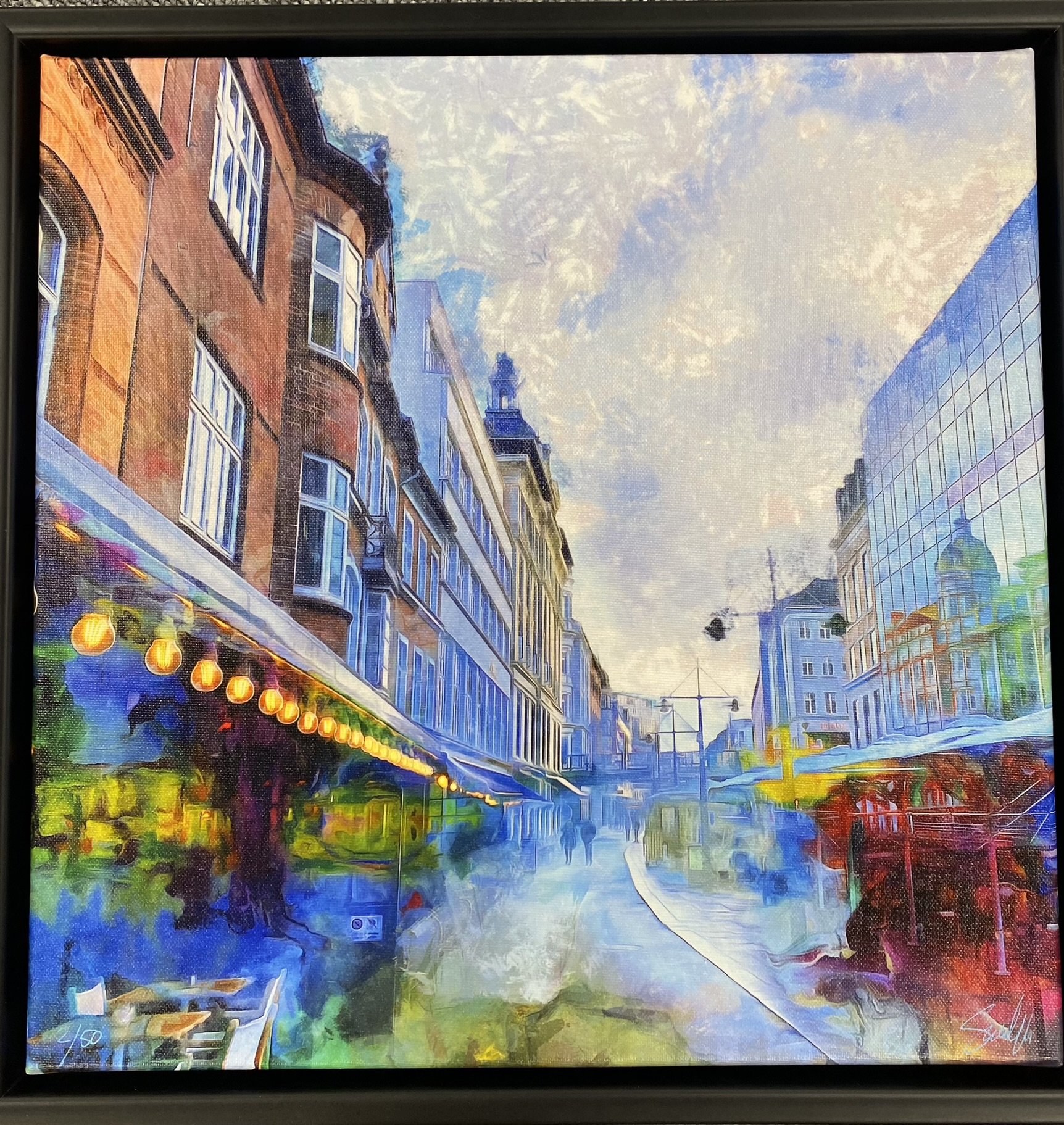 Smagen af kold fadøl, Giclee 40x40cm