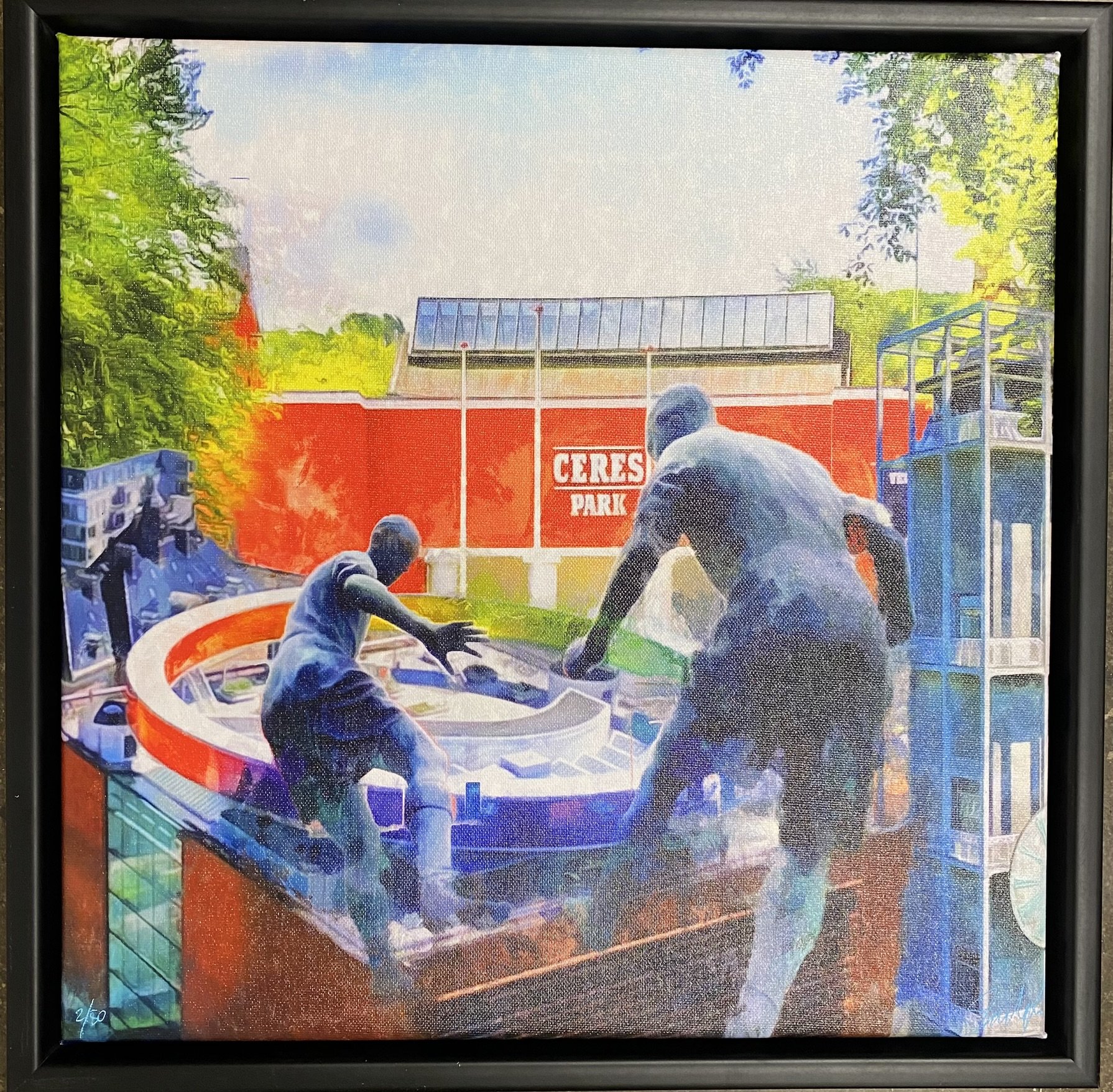 Kom s de hviie, Giclee 40x40cm