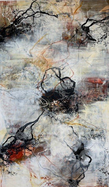 Rie Brdsgaard  maleri 120x200cm