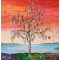 Happiness, maleri 30x30cm af Jannie Kloster