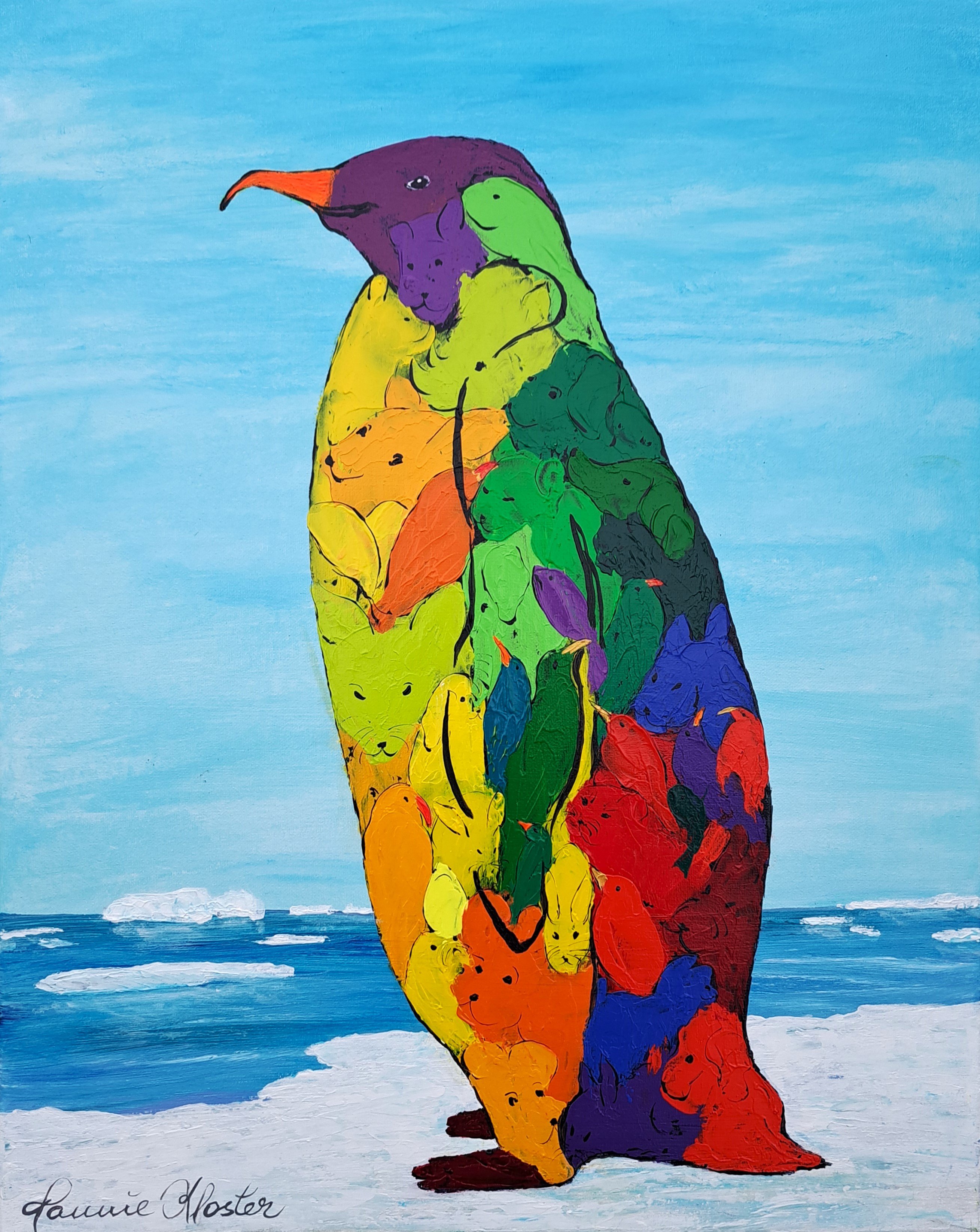 Icebreaker, maleri 40x50cm af Jannie Kloster