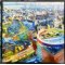 Aarhus set fra Himlen, Giclee 100x100cm