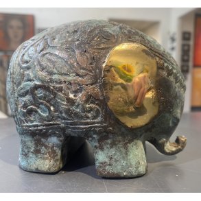 Elefant skulptur i bronze af Timor Antik