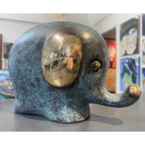 Elefant skulptur i bronze af Timor Antik