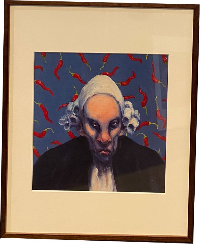 Fools - indrammet plakat af Michael Kvium 40x50cm