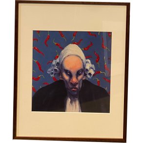 Fools - indrammet plakat af Michael Kvium 40x50cm