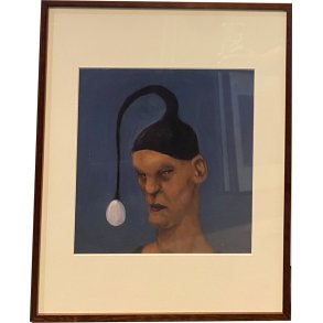 Fools - indrammet plakat af Michael Kvium 37x37cm