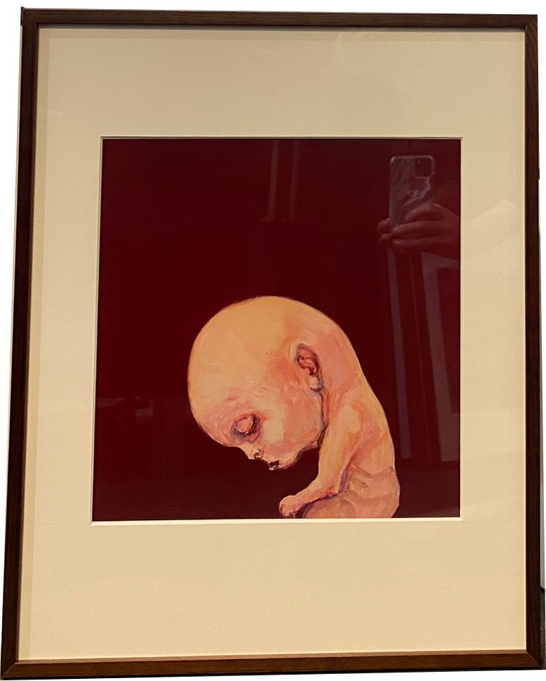 Fools - indrammet plakat af Michael Kvium 40x50cm