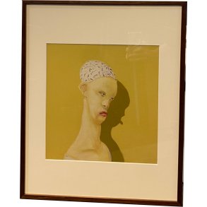 Fools - indrammet plakat af Michael Kvium 40x50cm