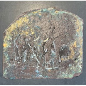 Anne-Mette Lehrskov, 30x35cm maleri af elefant