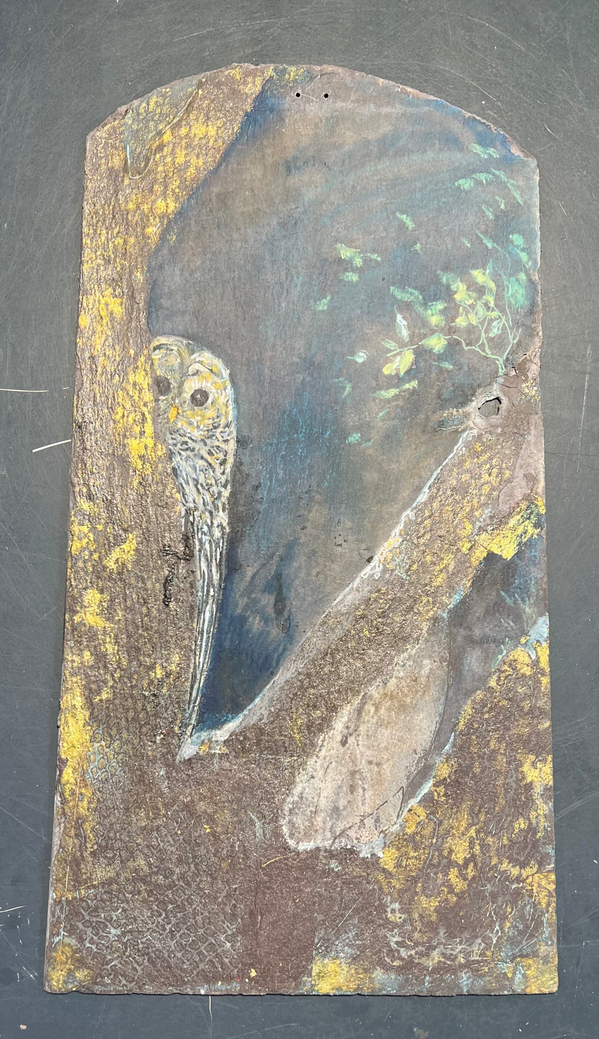 Anne-Mette Lehrskov, 30x60cm maleri af ugle
