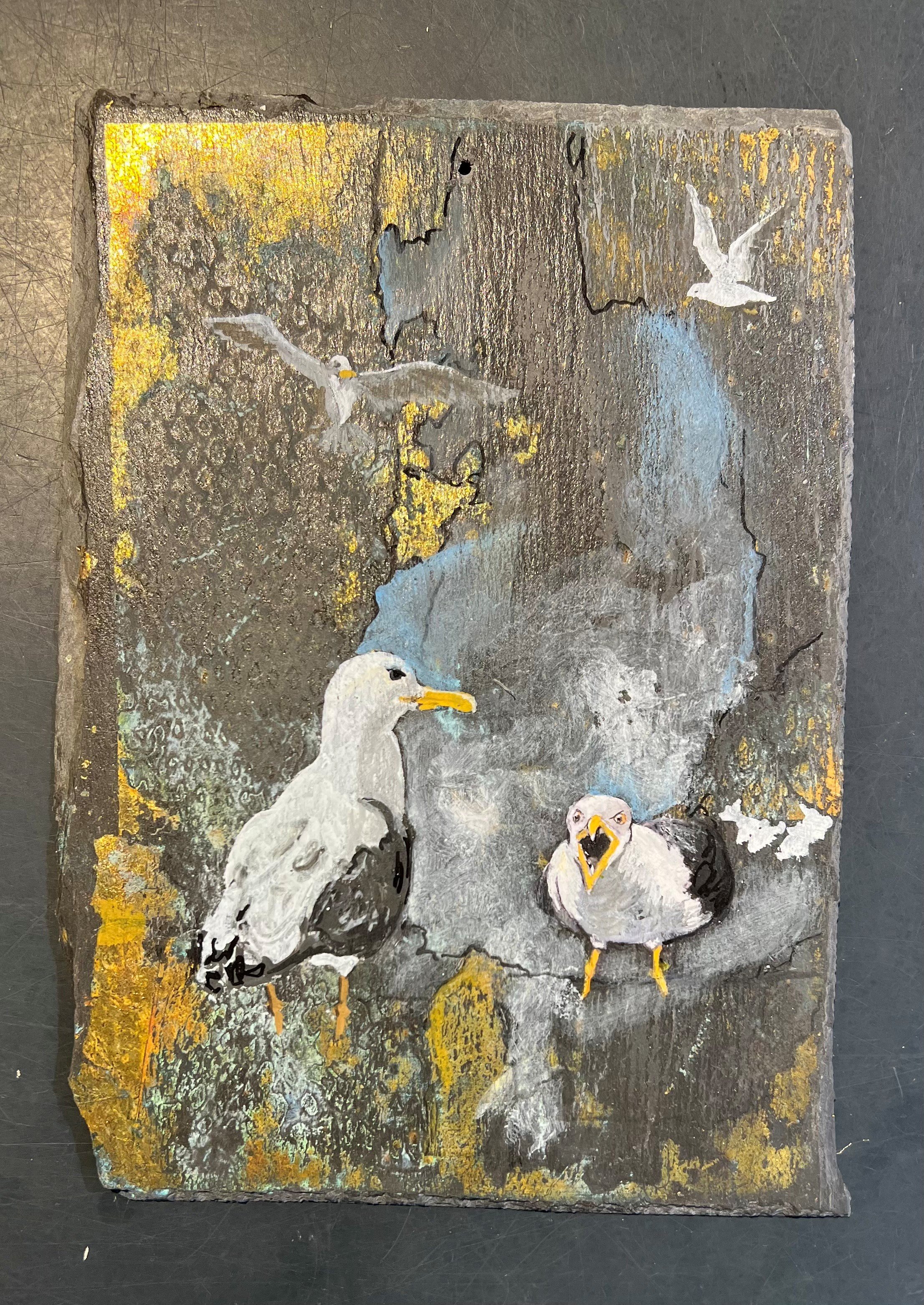 Anne-Mette Lehrskov, 20x25cm maleri af mger