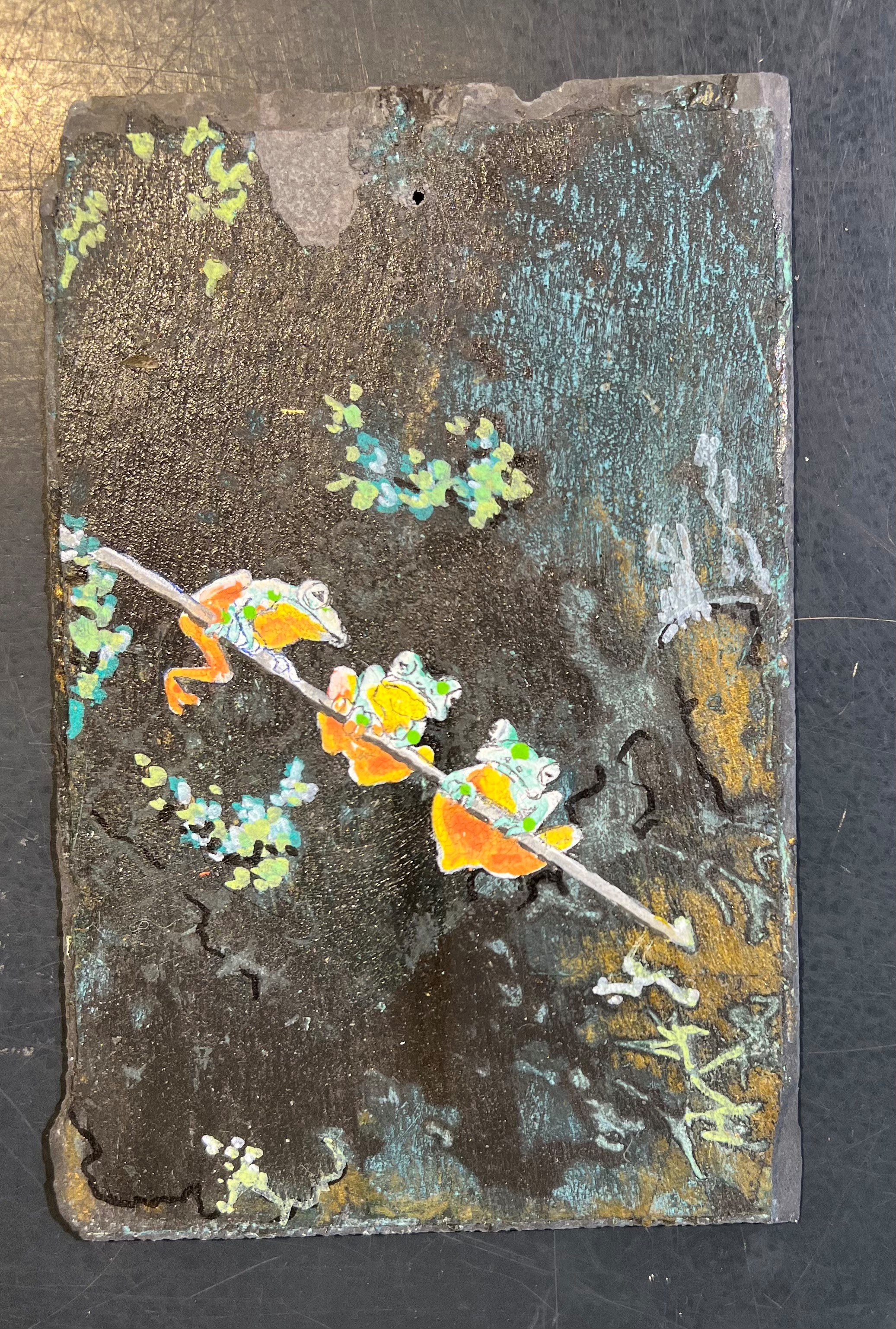 Anne-Mette Lehrskov, 12x18cm maleri p skiffer