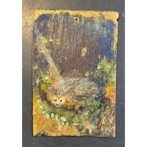 Anne-Mette Lehrskov, 12x18cm maleri p skiffer