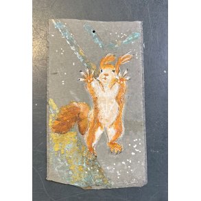 Anne-Mette Lehrskov, 12x18cm maleri p skiffer