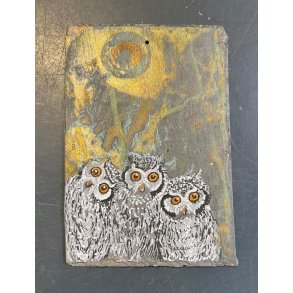 Anne-Mette Lehrskov, 12x18cm maleri p skiffer