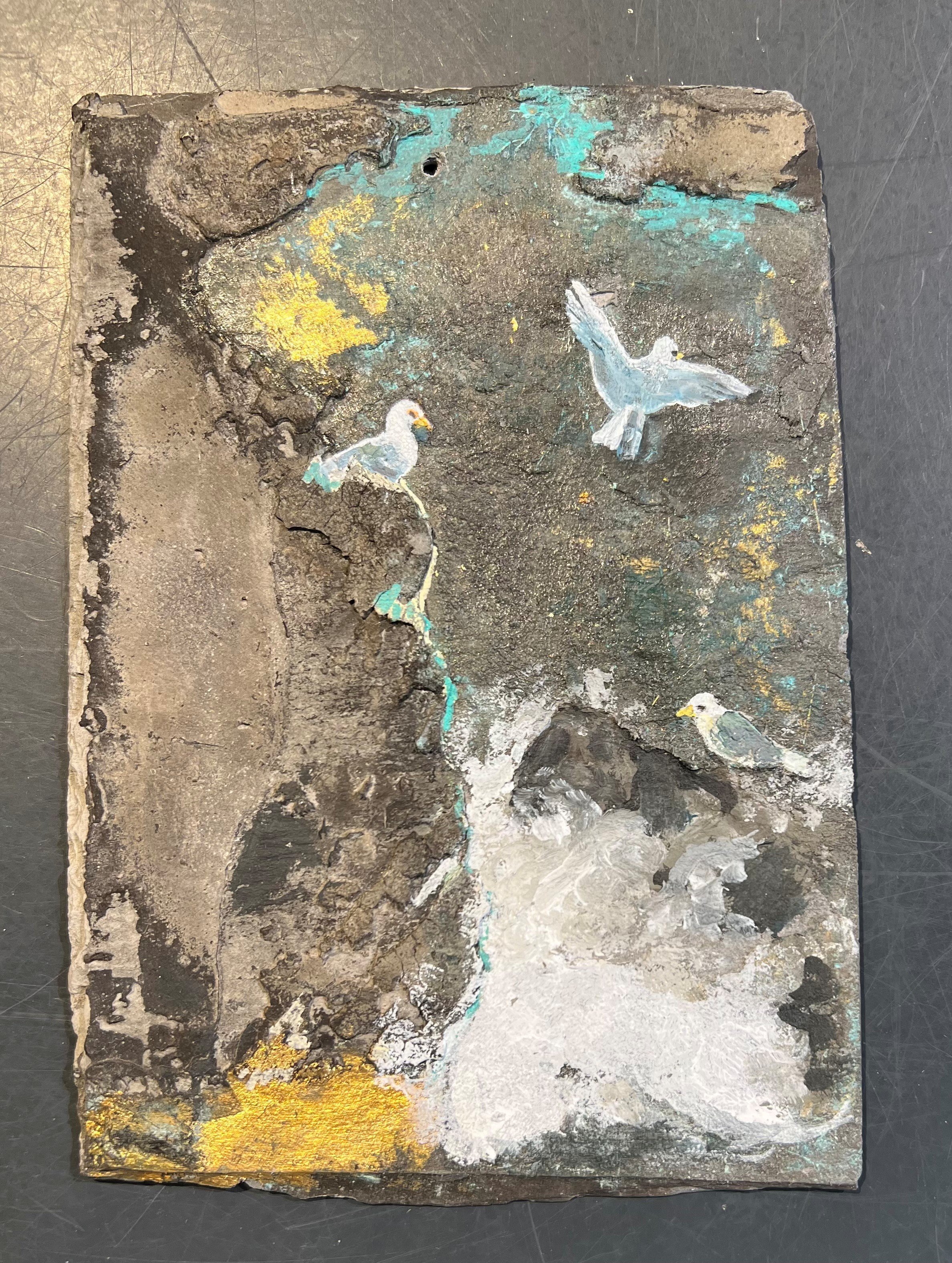 Anne-Mette Lehrskov, 12x18cm maleri p skiffer