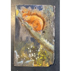 Anne-Mette Lehrskov, 12x18cm maleri p skiffer