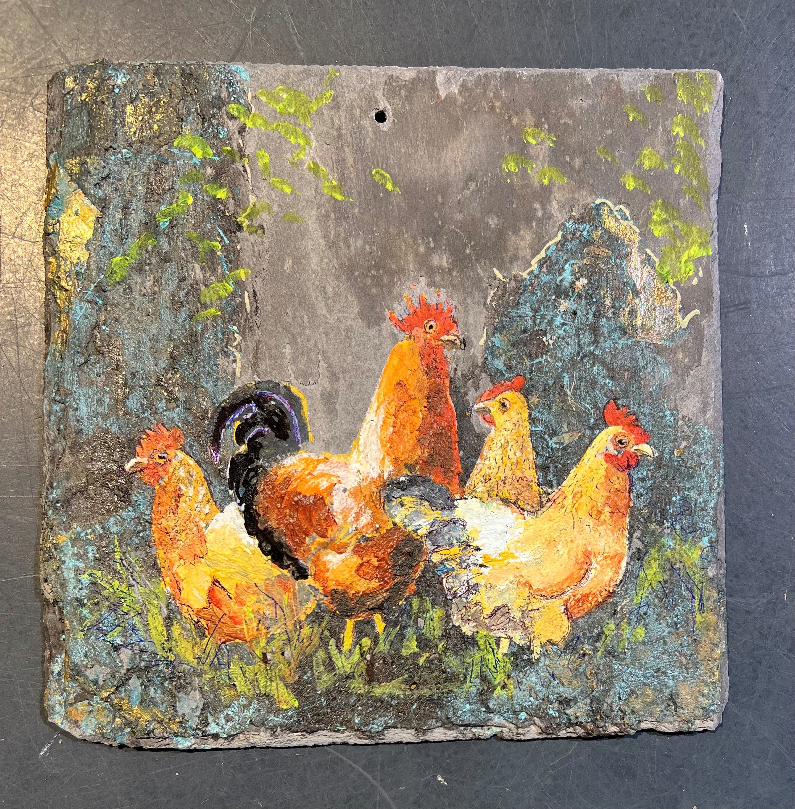 Anne-Mette Lehrskov, 20x20cm maleri af hns
