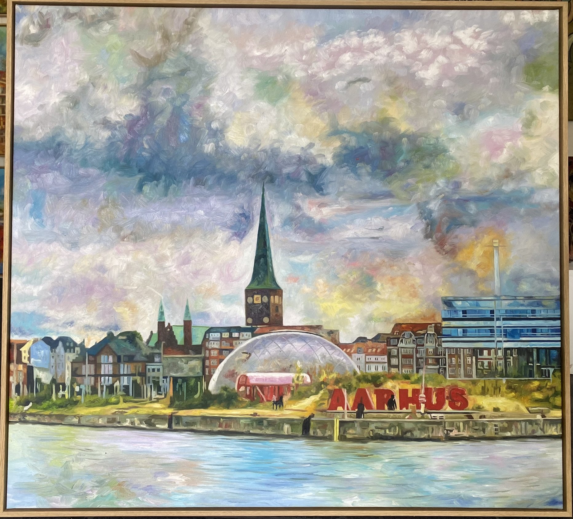 Aarhus maleri, Domen 110x130cm af Sarah Hi