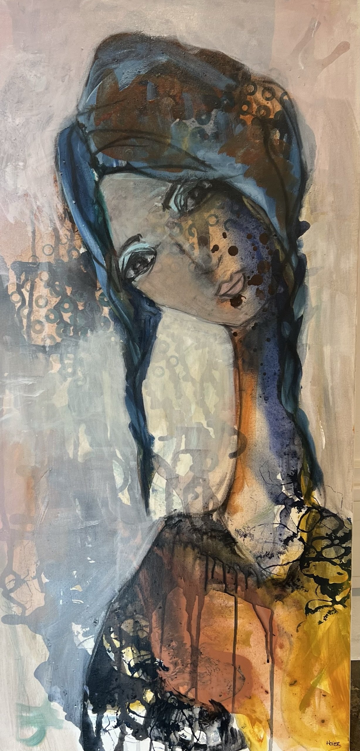 Annemette Hoier 50x100cm maleri