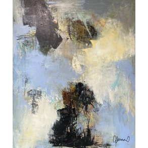 Susanne Gemmer 100x120cm abstrakt maleri