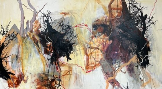 Rie Brdsgaard  90x160cm maleri