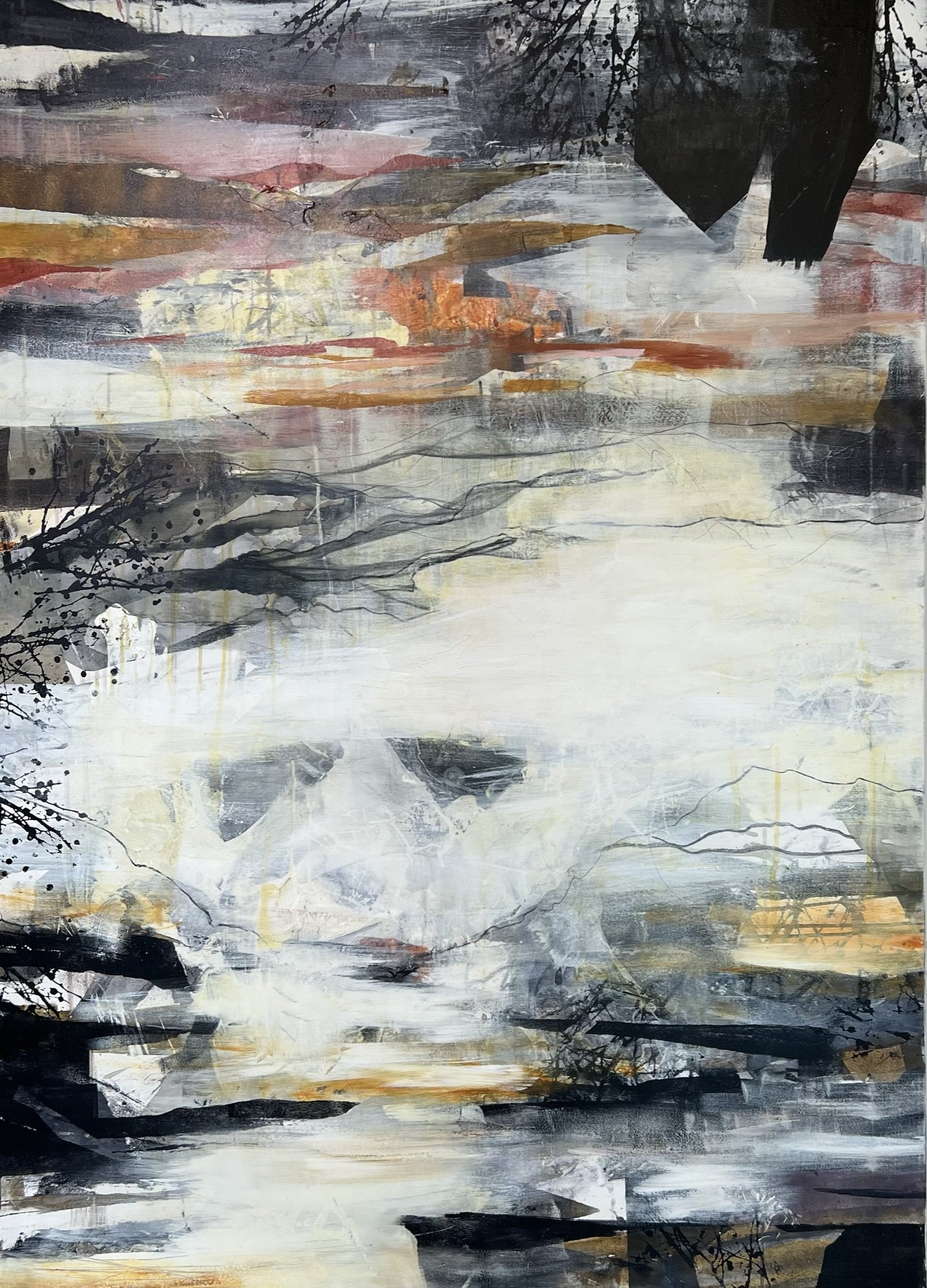 Rie Brdsgaard  100x14cm maleri