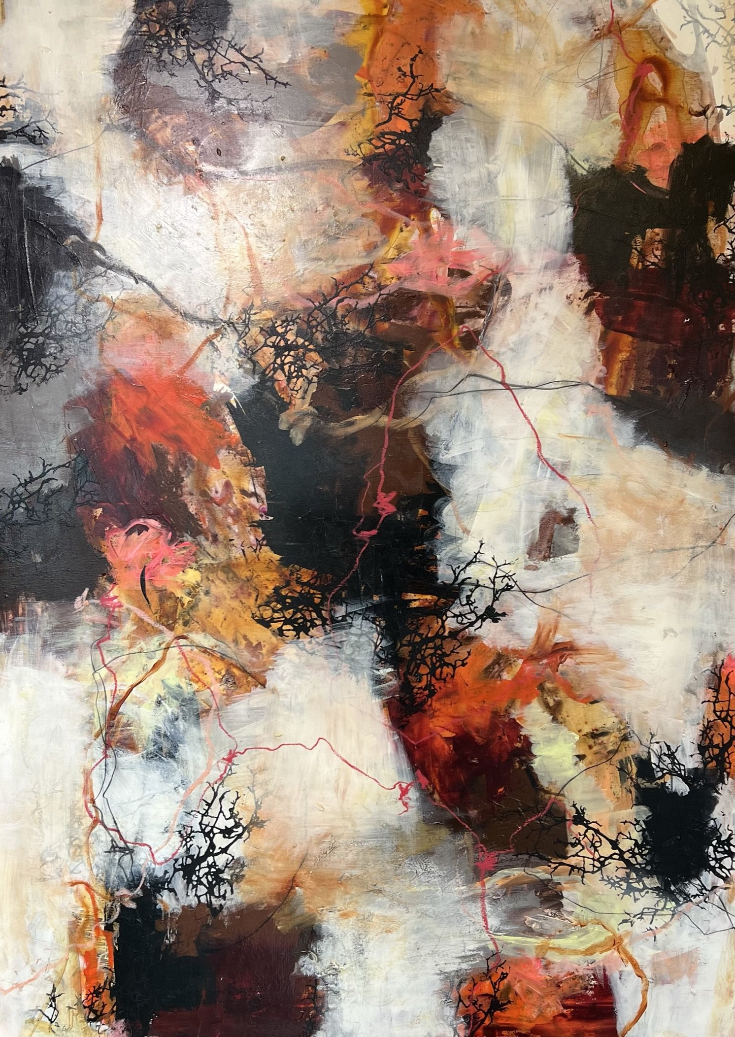 Rie Brdsgaard  100x14cm maleri
