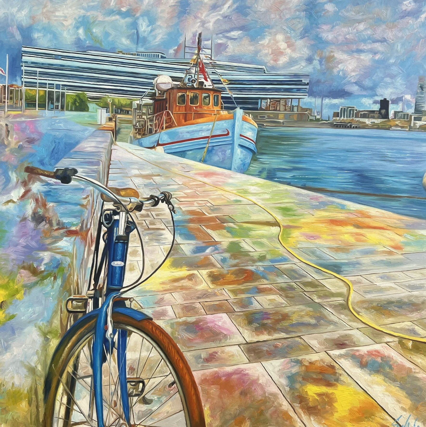 100x100cm af Sarah Hi