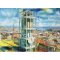 Rdhustrnet Aarhus 100x130cm af Sarah Hi
