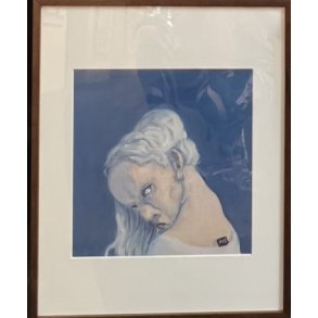 Fools - indrammet plakat af Michael Kvium 40x50cm