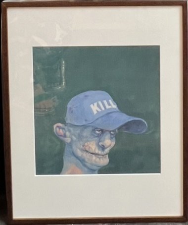 Fools - indrammet plakat af Michael Kvium 40x50cm