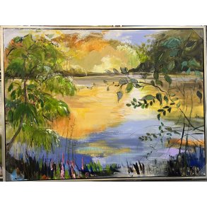 Hanne S�rensen - maleri 90x120cm