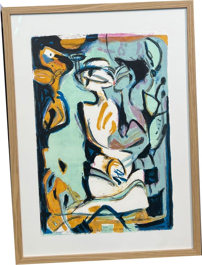 Litografi af Inge Hrup, 