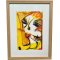 Portrt, Litografi af Inge Hrup 33x43cm