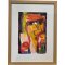 Portrt, Litografi af Inge Hrup 33x43cm
