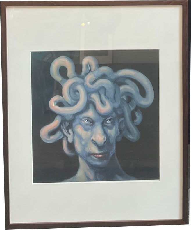 Fools - indrammet plakat af Michael Kvium 40x50cm