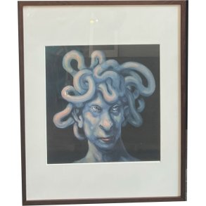 Fools - indrammet plakat af Michael Kvium 40x50cm