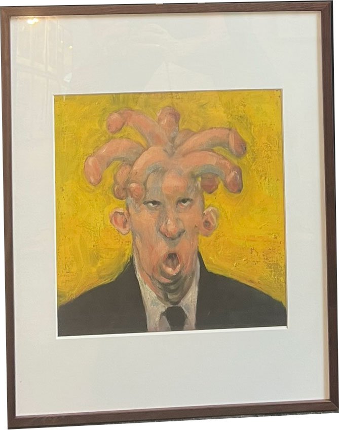 Fools - indrammet plakat af Michael Kvium 40x50cm