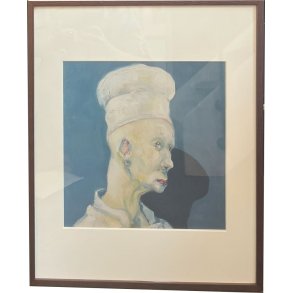 Fools - indrammet plakat af Michael Kvium 40x50cm