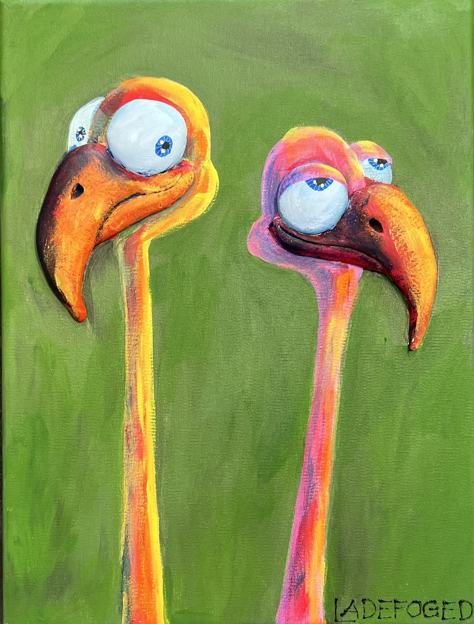 30x40cm 3D maleri af Jette Ladefoged