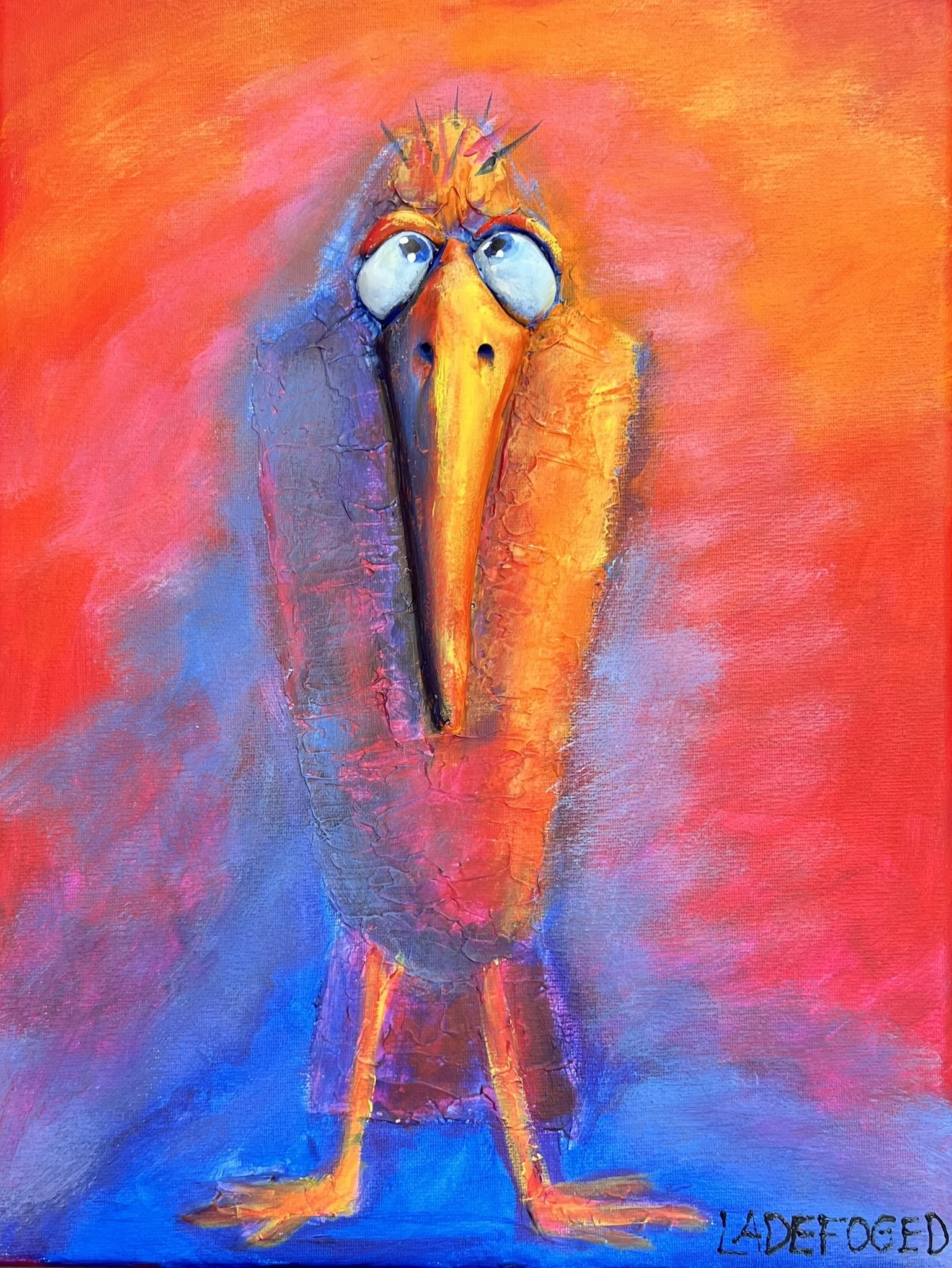 30x40cm 3D maleri af Jette Ladefoged