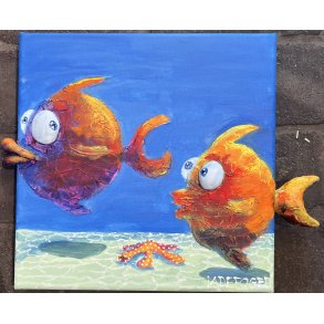 30x30cm 3D maleri af Jette Ladefoged