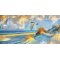 Ved Havet, oliemaleri 50x100cm