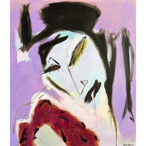 maleri af Inge Hrup, Blixen, 70x80cm