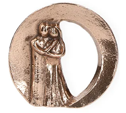 Bryllupsgave, figur i bronze