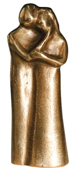 Krestepar, figur i bronze