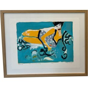 Litografi af Inge Hrup, Balance 50x60cm