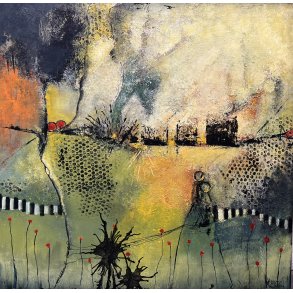 Rita Kobborg maleri 80x80cm